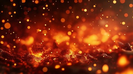 Image of glowing embers and sparks.