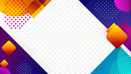 Abstract shapes and patterns with central white area for versatile business presentations