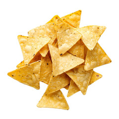A Pile of Golden Tortilla Chips