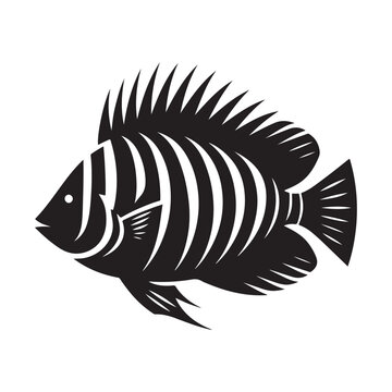recommend clip art: Download Saddleback Fish Silhouette Vector Illustrations - High-Quality Designs