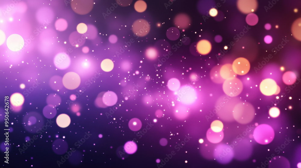 Poster a vibrant and dreamy background filled with colorful bokeh lights, creating a magical and festive at
