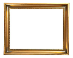 Antique Bronze frame isolated on transparent background
