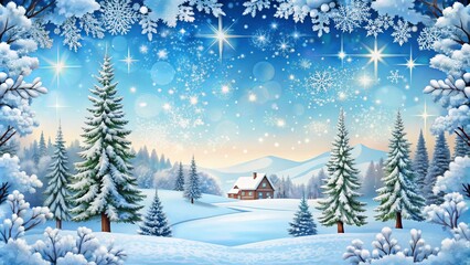 Fototapeta premium snow+borders