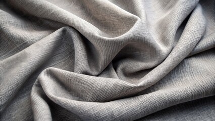 Softly textured grey fabricbackground with subtle weave pattern provides a calming, monochromatic atmosphere ideal for product photography, design elements, and minimalist compositions.