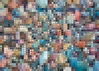 multicolored abstract pixel vector background designer