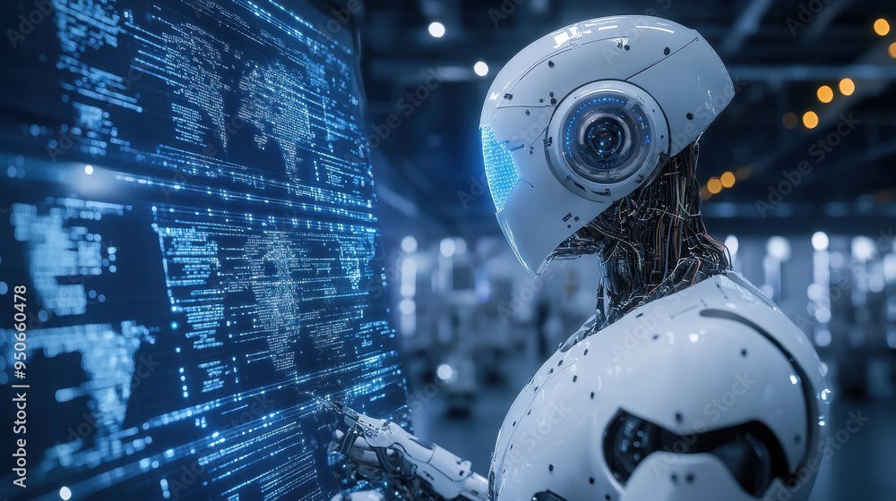 Aufkleber robotic intelligence: analyzing the future of technology