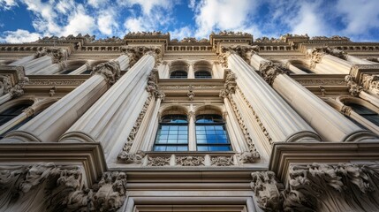 Fototapeta premium High Court London. Landmark of Legal Justice in England. The Royal Courts of Justice, Law Courts Exterior