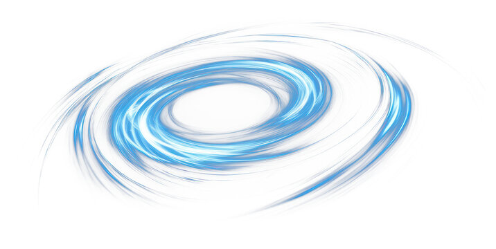 PNG Glowing blue vortex spiral energy