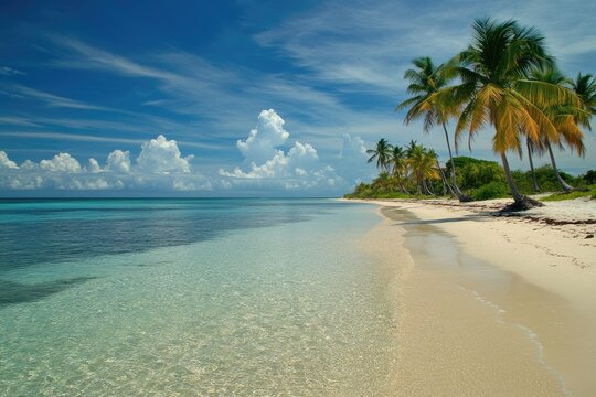 Morrocoy Venezuela: Cayo Sombrero Tropical Island Beach with Stunning Ocean View