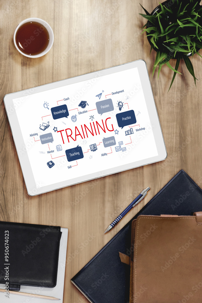 Poster e-learning website with sofware for student to study online on the internet network snugly