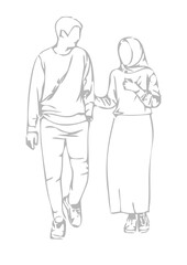 couple muslim together