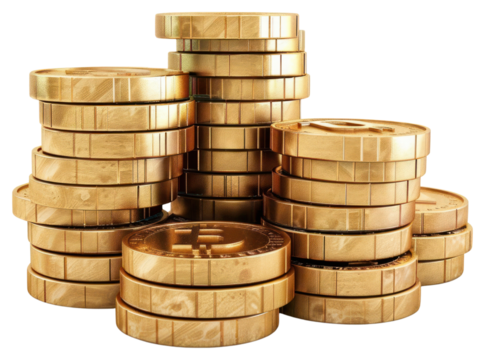 PNG Golden cryptocurrency wealth investment