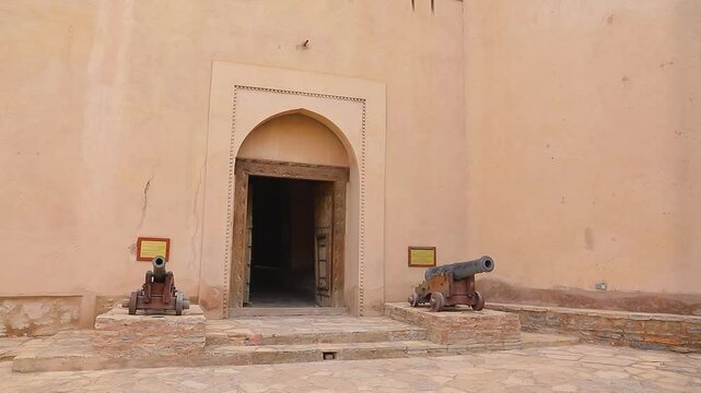 The cannon is one of the ancient military weapons in the Sultanate of Oman