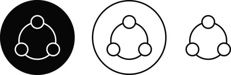 A set of linear and flat social media interface icons, such as share, save, like, search, send, message, and a person vector collection isolated on transparent background. Symbol use for web and app.