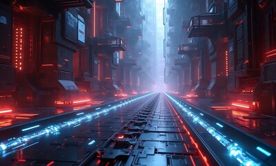 Naklejka premium Digital world metaverse technology