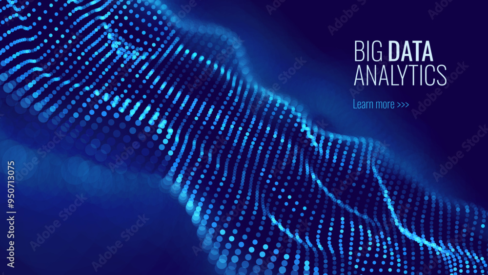 Aufkleber digital data flow vector background. big data technology lines. data transmission concept. high spee