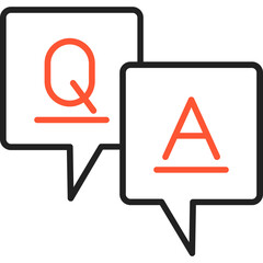 Question And Answer Vector Icon Design