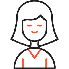 Fototapeta premium Lady Teacher Vector Icon Design