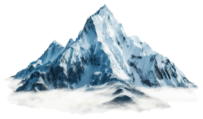 PNG Majestic snowy mountain peak