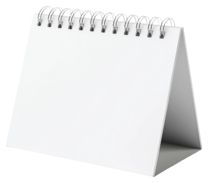 PNG Blank spiral desk calendar
