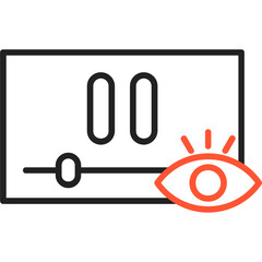 Video views Vector Icon Design