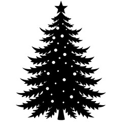 christmas tree vector illustration