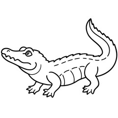 vector illustration of a cartoon lizard