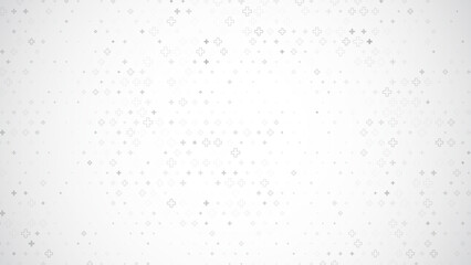 Healthcare Medical Plus Pattern. White Mathematical Plus Symbols Pattern. Math Design Elements Background. Medical Tech Background. Vector Illustration.