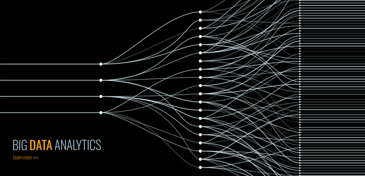Convolutional Neural Network Architecture. How AI Work. Data Science, Machine Learning, Artificial Intelligence. Science or Technology Vector Illustration.