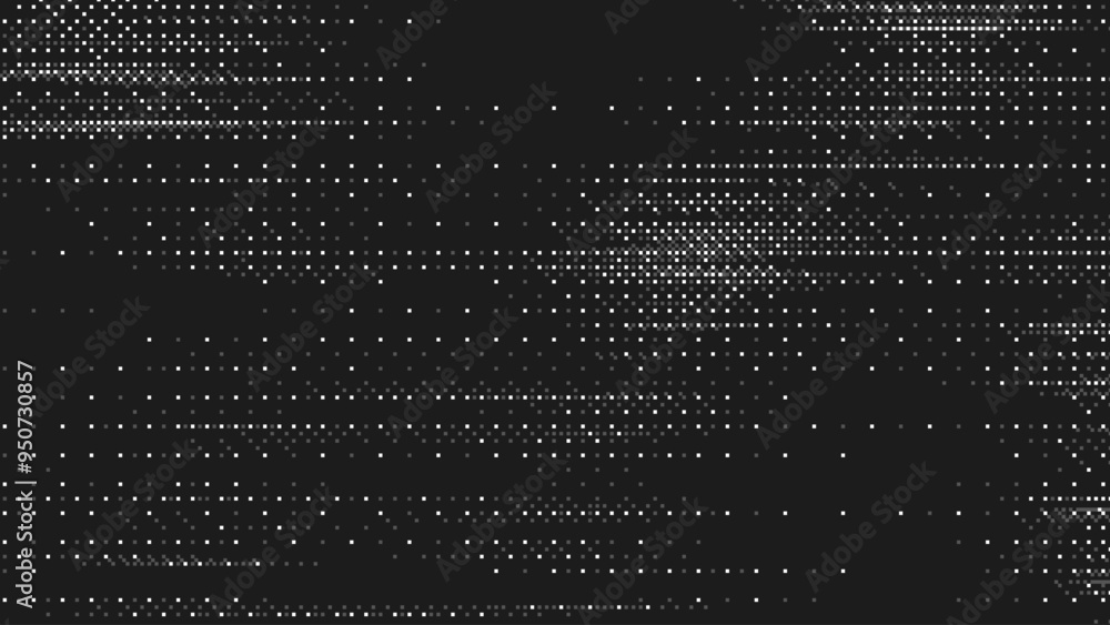 Poster Abstract Pixel Art Dithering Grunge Noise Background. Random Pixel Noise. Vector Illustration. Vintage Retro Console Game Pixel Background.