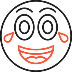 Laughing Vector Icon Design