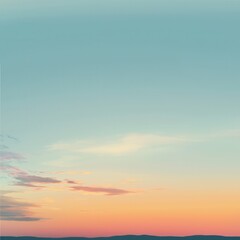 Fototapeta premium Tranquil Sunset Sky Gradient - Serene Evening Nature Background