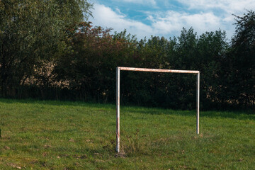gate at old village football field 