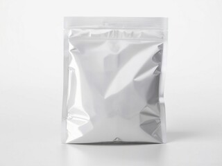A white background with an airtight bag sealed in white.