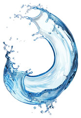 PNG Dynamic splash of blue water © Rawpixel.com
