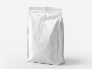 Airtight bag with a white seal on a white background