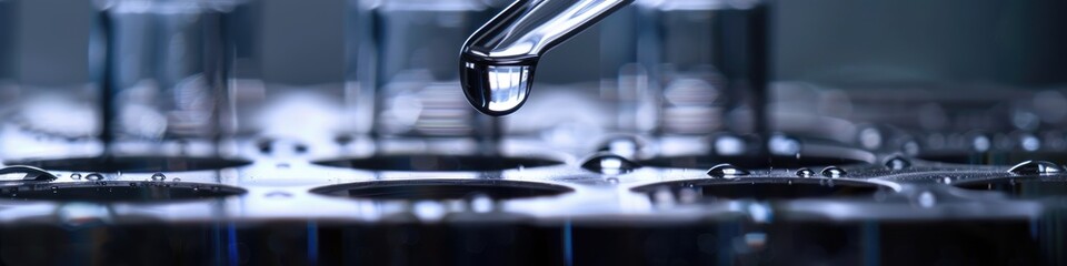 Dispensing a single droplet into laboratory test tubes