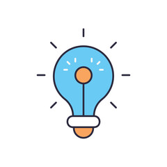 Lightbulb vector icon