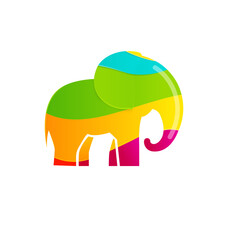 Elephant logo icon designs template. Illustration
