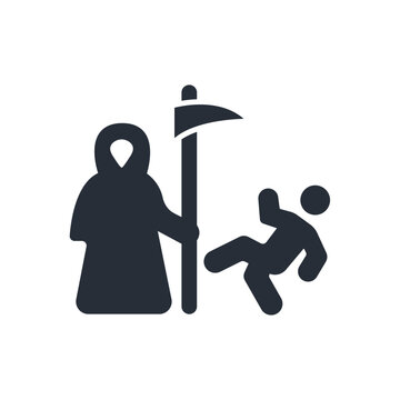 recommend clip art: Grim Reaper icon. vector.Editable stroke.linear style sign for use web design,logo.Symbol illustration.