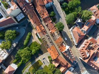 Kr&auml;merbr&uuml;cke Erfurt in Thuringia in Germany