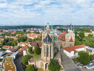 Obraz premium Erfurt Cathedral in Thuringia in Germany 