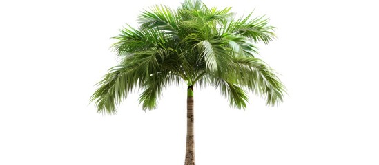 Betel Palm Tree Isolated On White Background