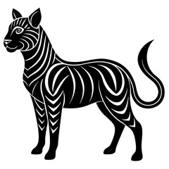 zebra cartoon isolated on white