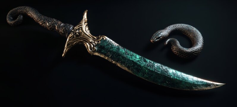 A dagger forged from the fangs of a giant serpent