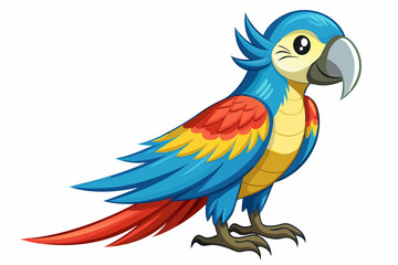 parrot vector art illustration,parrot vector,parrot colorful vector