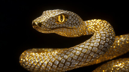 Fototapeta premium snake gold