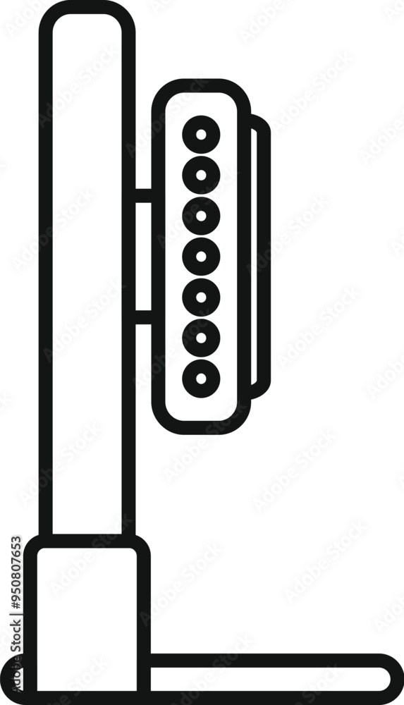 Poster simple vector showing an electric car charging station with the charging status shown on a digital d