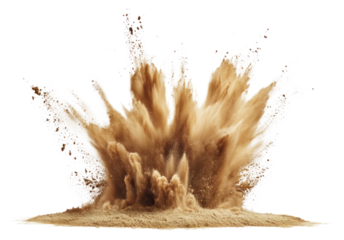 PNG Dynamic sand explosion effect