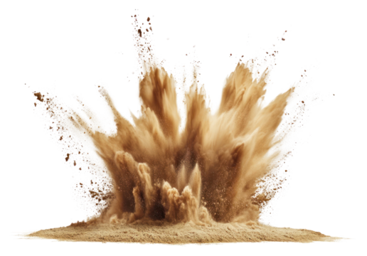 PNG Dynamic sand explosion effect